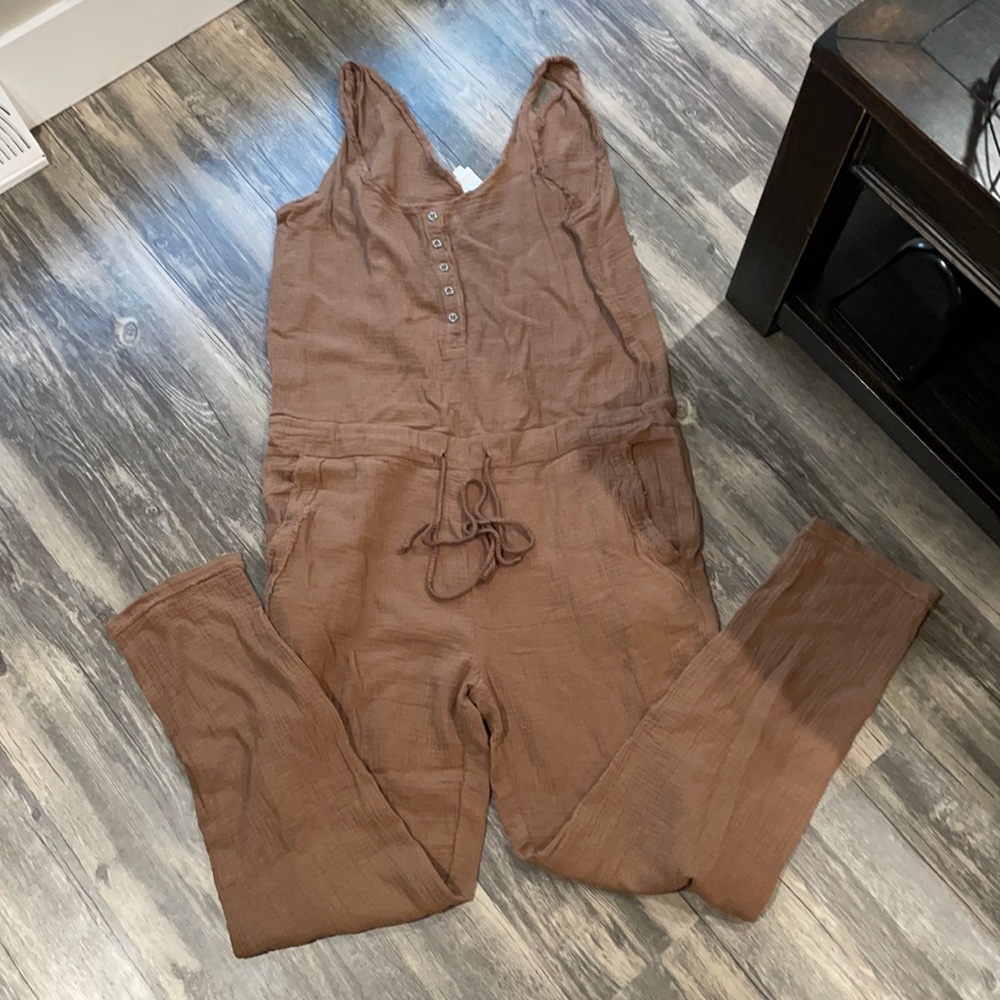 Linen jump suit